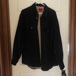 Arrow Men's Black Corduroy Shirt Jacket